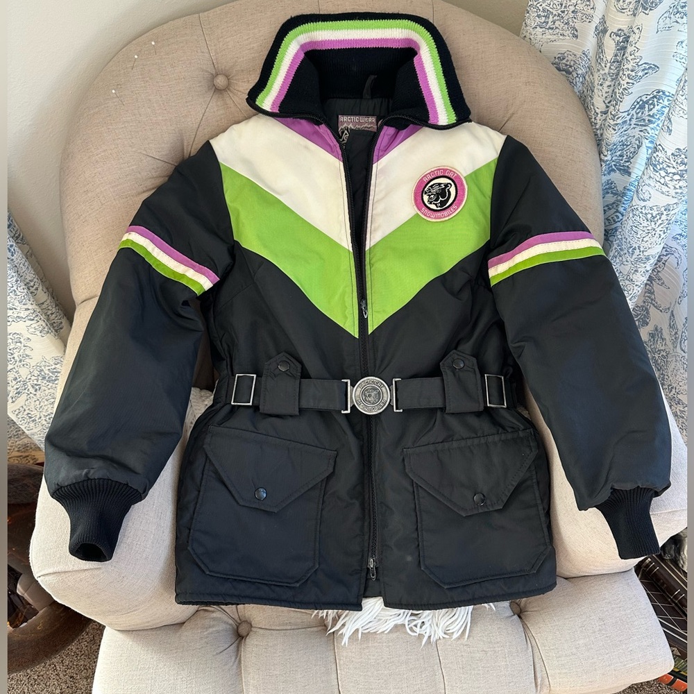 Vintage 70s women’s Arctic Cat snowmobile jacket, small